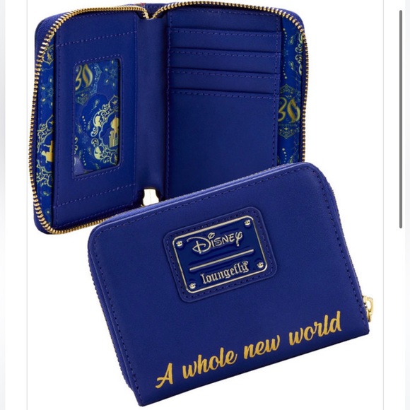 Loungefly Disney Aladdin 30th anniversary zip around wallet NWT - Picture 2 of 8